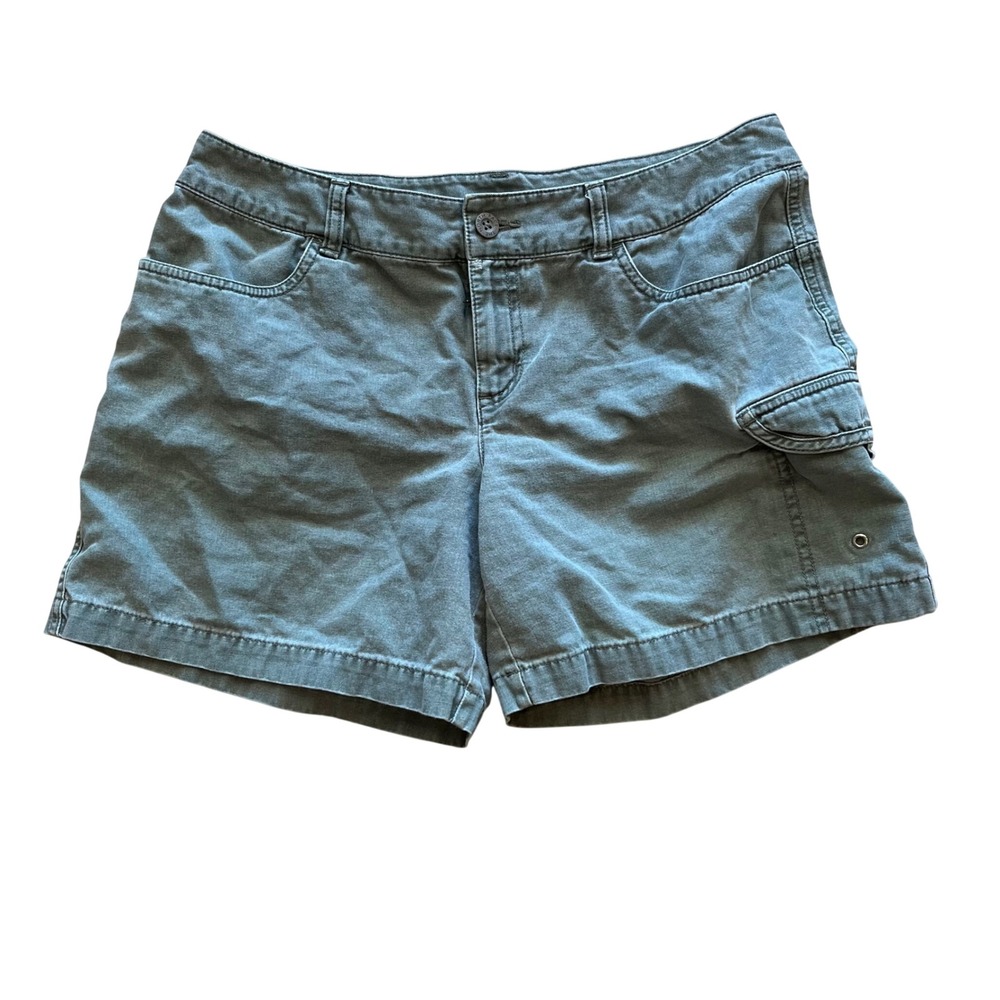 The North Face Womens Cargo Shorts Olive Green Size 10 AU5T Hiking Outdoor‎